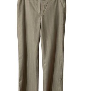 Ann Taylor Signature Series Beige Dress Pants with stripes.